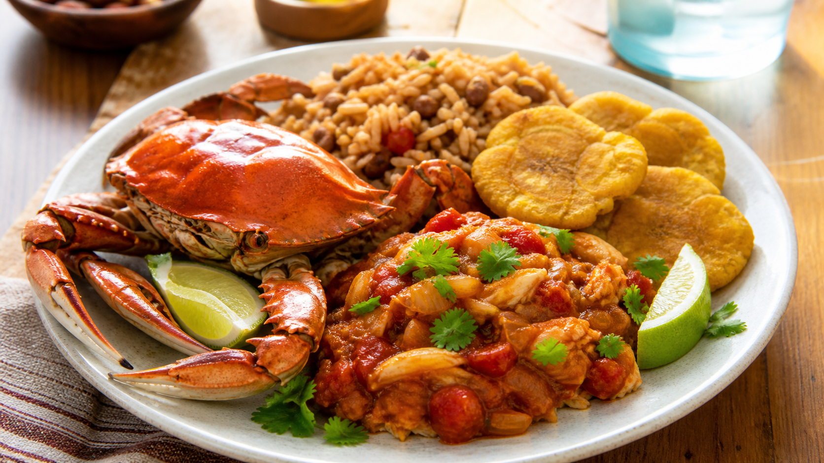 Rugose swimcrab Guisado — Puerto Rican Style