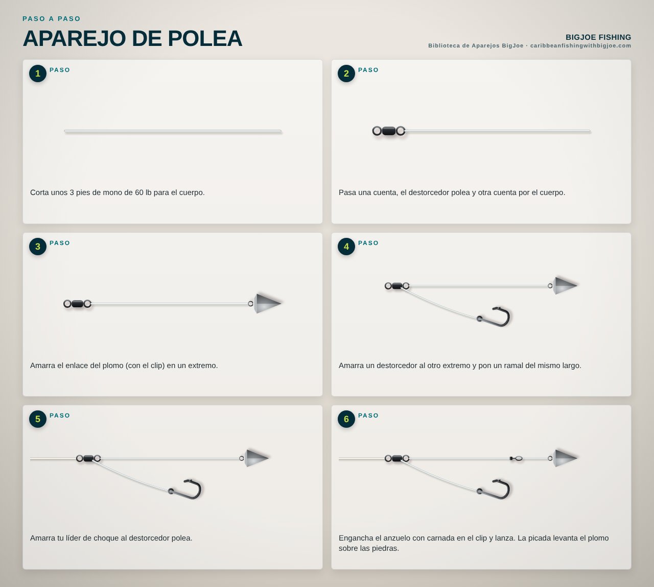 Aparejo de Polea — Gráfico paso a paso de BigJoe